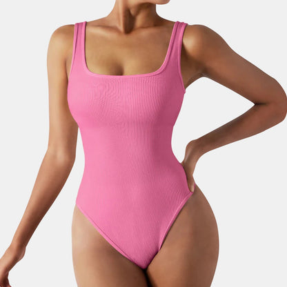 Ribbed Tank Cheeky Shapewear Bodysuit