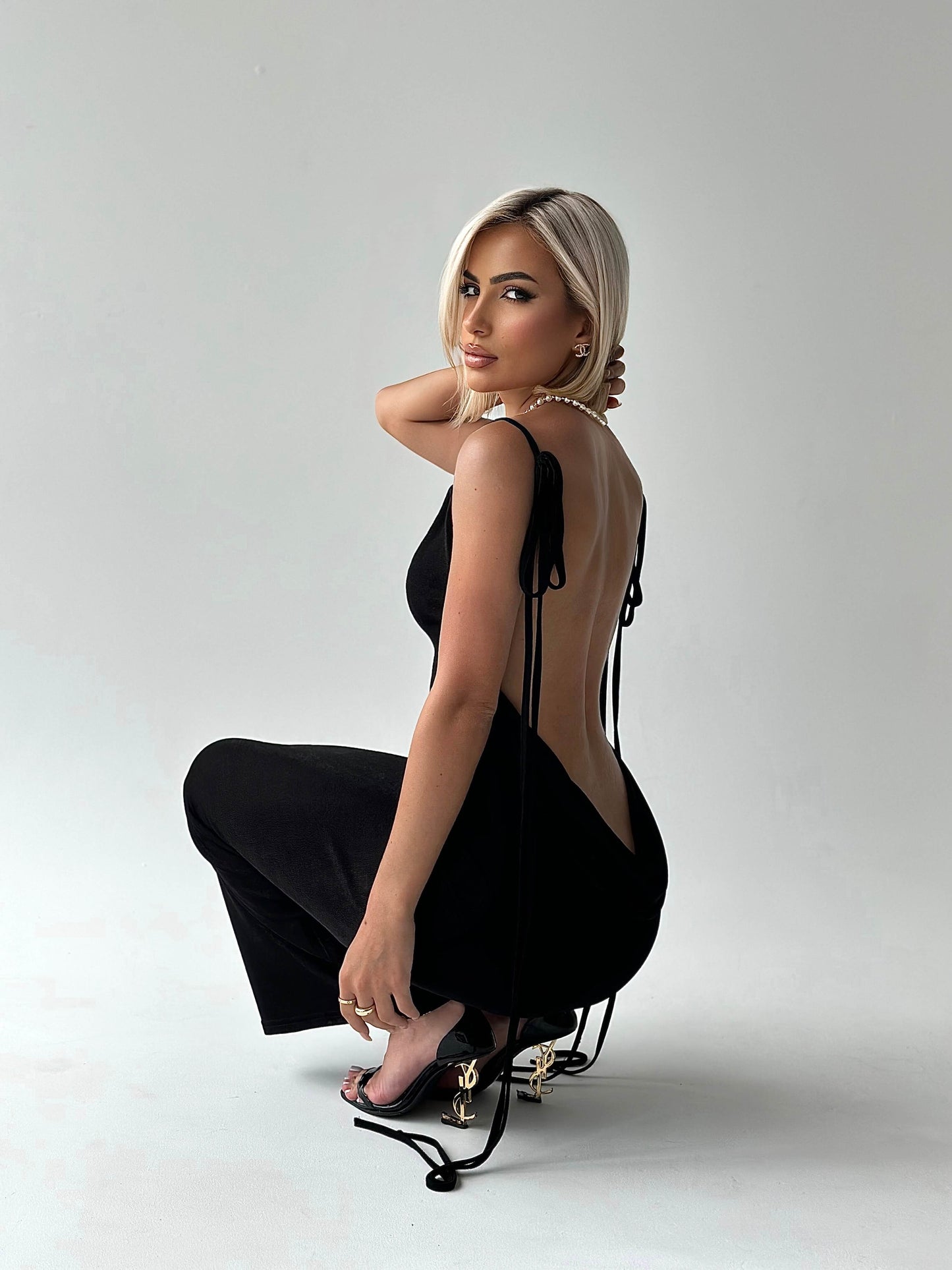 Serenity Backless Maxi Dress | Moeiteloze Elegantie