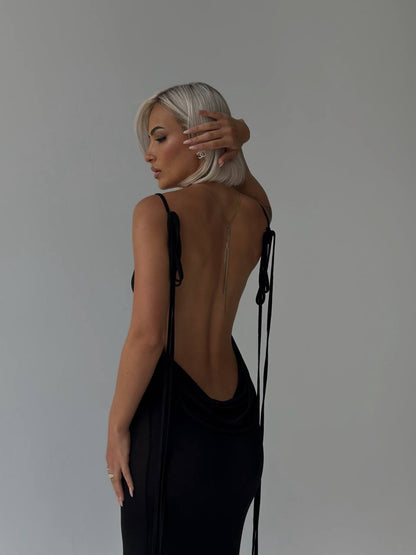 Serenity Backless Maxi Dress | Moeiteloze Elegantie