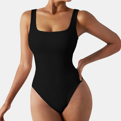 Ribbed Tank Cheeky Shapewear Bodysuit