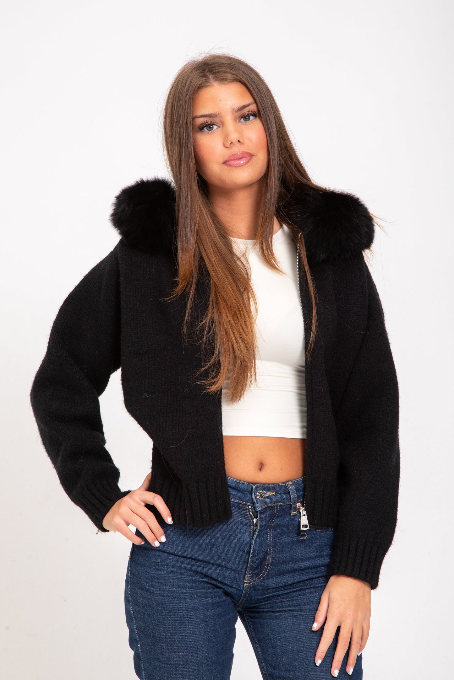 Olivia | Knitted Fur Jack