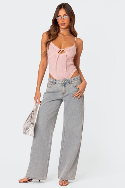 Belle | Bow Tie Jeans