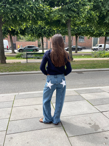 Evie Star Jeans - Oversized jeans met sterren