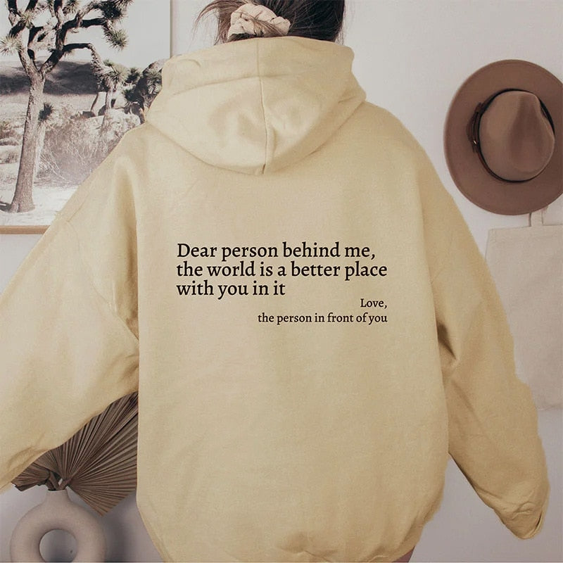 Dear Person Behind Me Hoodie