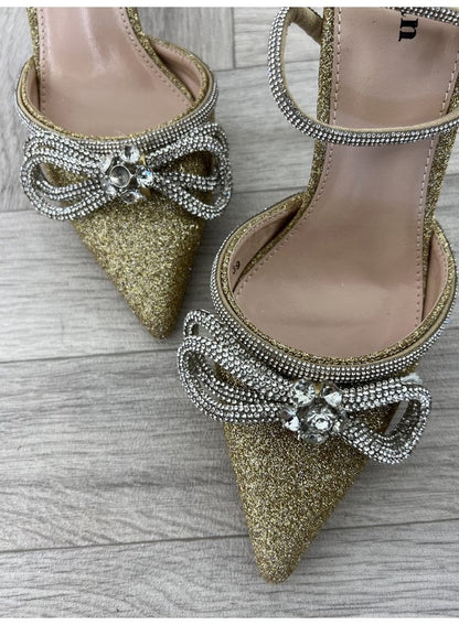 Belle | Diamond Bow Heels