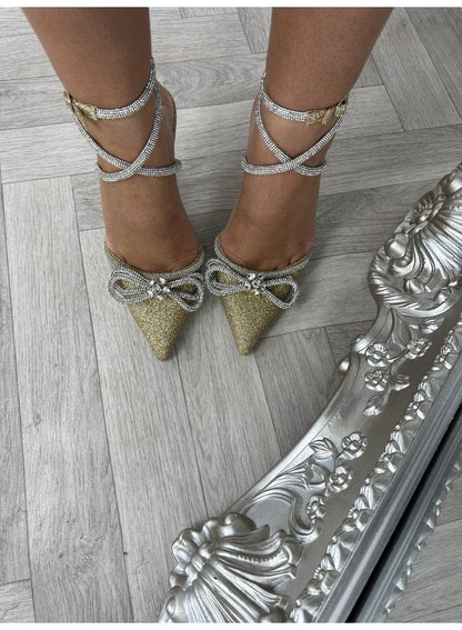 Belle | Diamond Bow Heels