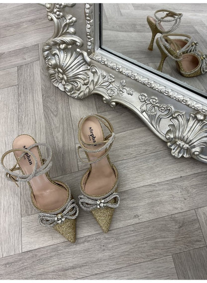 Belle | Diamond Bow Heels