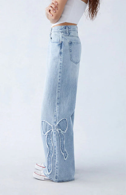 Stormi™ - Baggy Jeans Met Strik